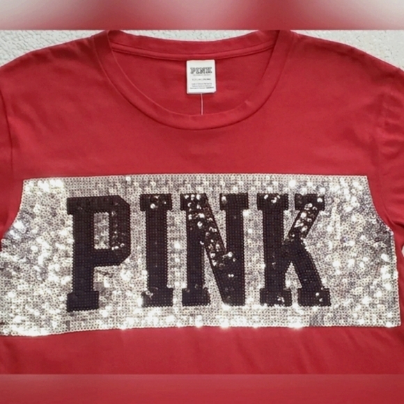 πHPπPINK Crop Top with Sequinπ - Picture 2 of 4